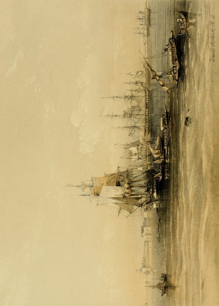 The Holy Land 1855 Approach to Alexandria Canvas Art - David Roberts (18 x 24)