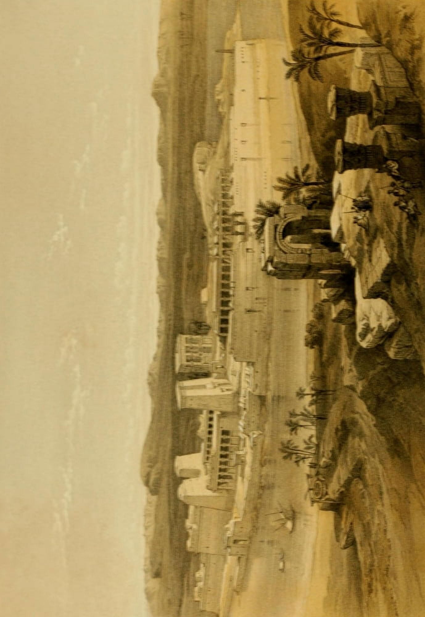 The Holy Land 1855 Island of Philae Canvas Art - David Roberts (18 x 24)