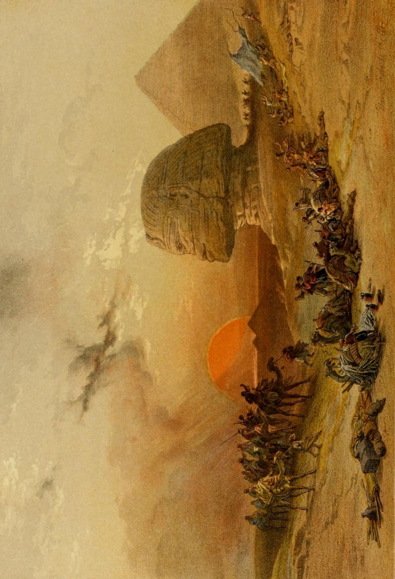 The Holy Land 1855 The Simoom of the desert Canvas Art - David Roberts (18 x 24)