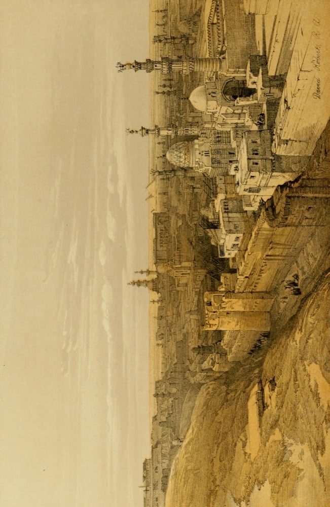 The Holy Land 1855 View of Cairo from the west Canvas Art - David Roberts (18 x 24)