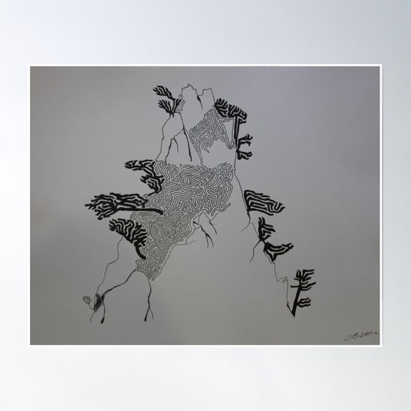 The Holy Mountain Poster Wall Art, Modern Wall Decor, 8x12 UNFRAMED