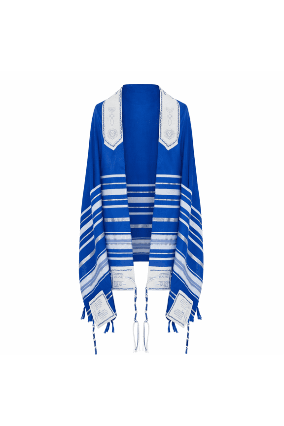 The Holy Promise Prayer Shawl Messianic Christian Tallit 72x22 with Bible Verses, Bag & Brochure