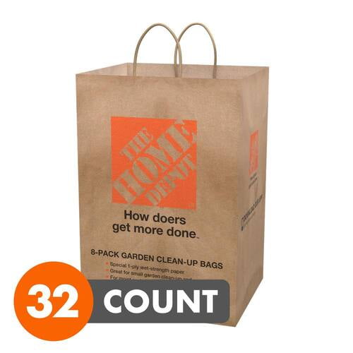 The Home Depot 12.5 Gal. Paper Garden Lawn and Leaf Trash Bags 32