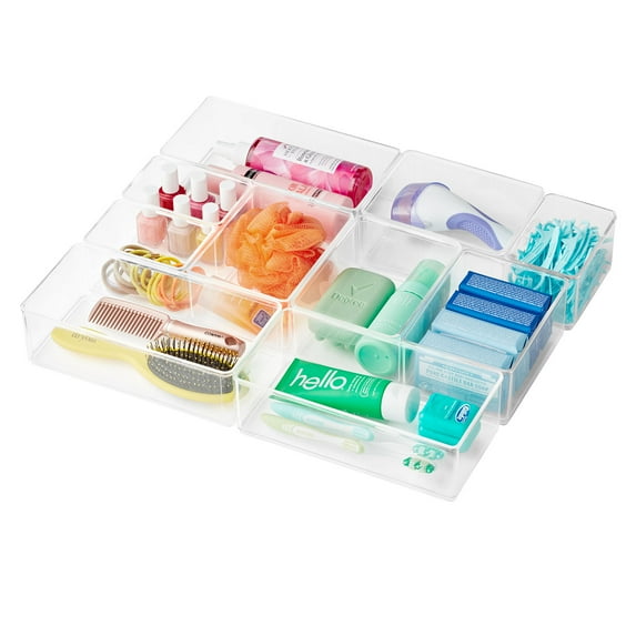 The Home Edit 10 Piece Bath Edit, Plastic Modular Storage System