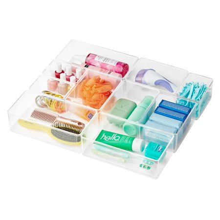The Home Edit 10-Piece Clear Plastic Modular Bath Edit