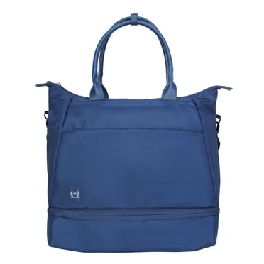 The Home Edit 16" Softside Weekender Duffel With Drop-bottom Shoe Compartment, Navy