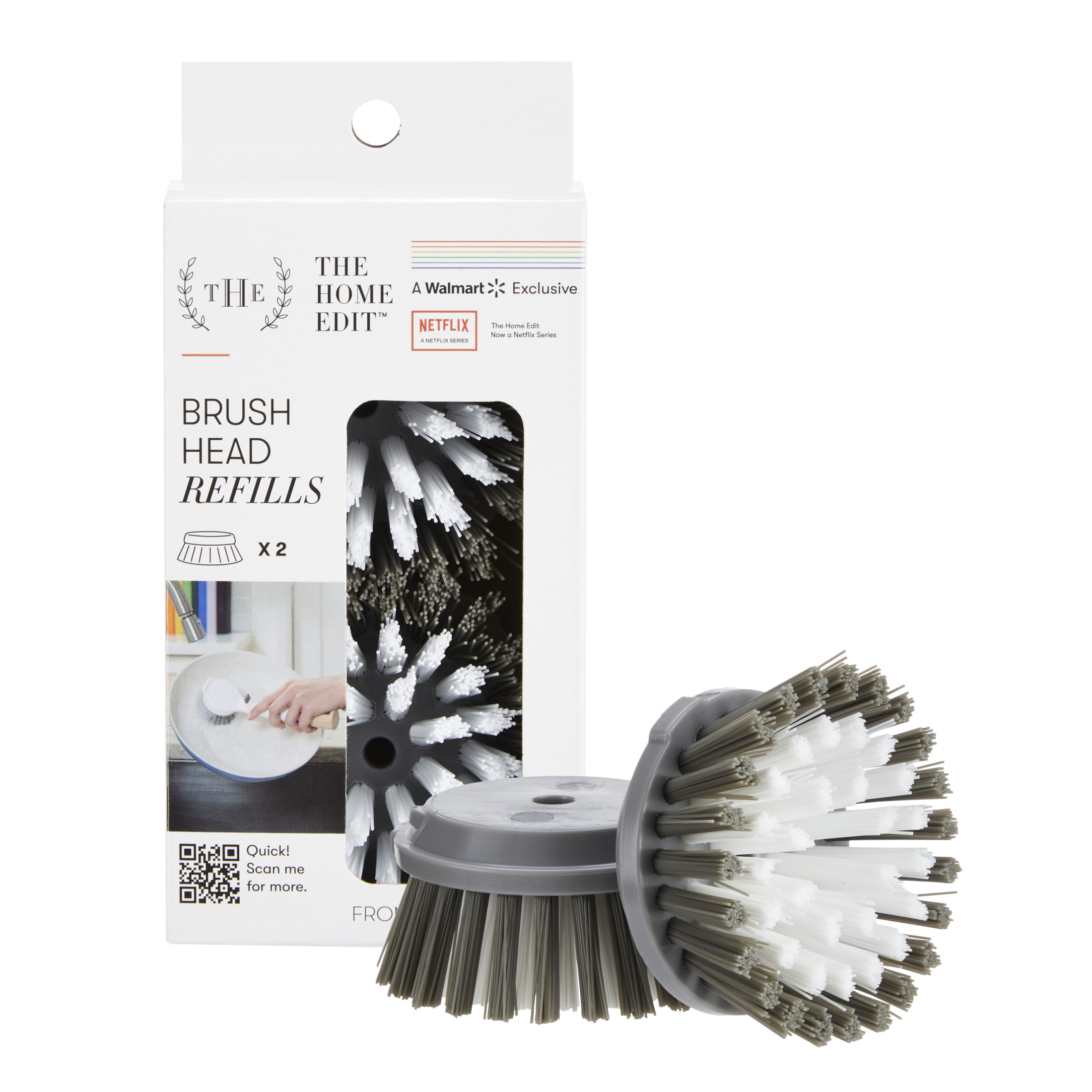 The Home Edit 2-Pack Nylon Brush Replacement Heads - image 1 of 10