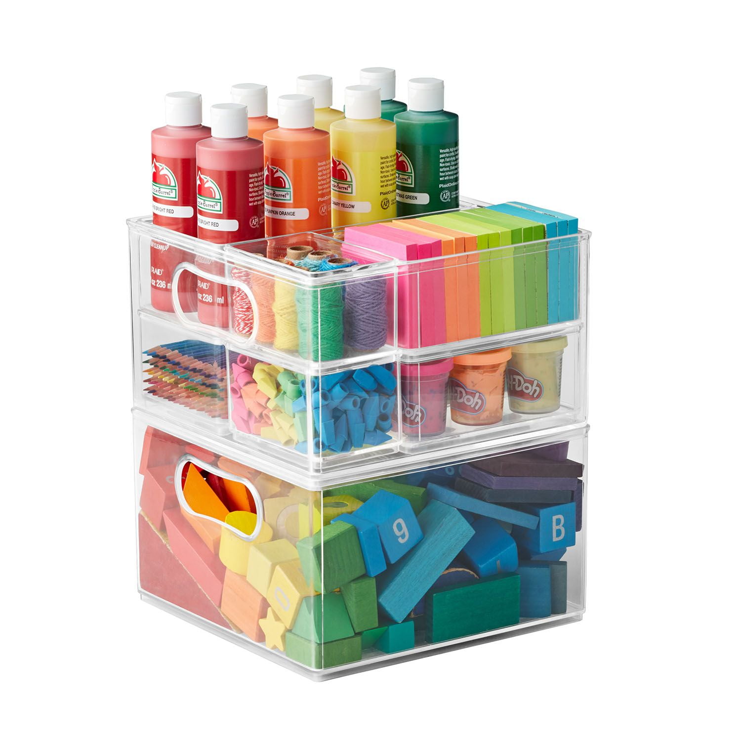 The Home Edit 10 Piece Laundry Edit, Clear Plastic Modular Storage System