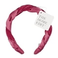 thumbnail image 1 of The Home Edit Braided Satin Headband, Bright Pink, 1 of 9