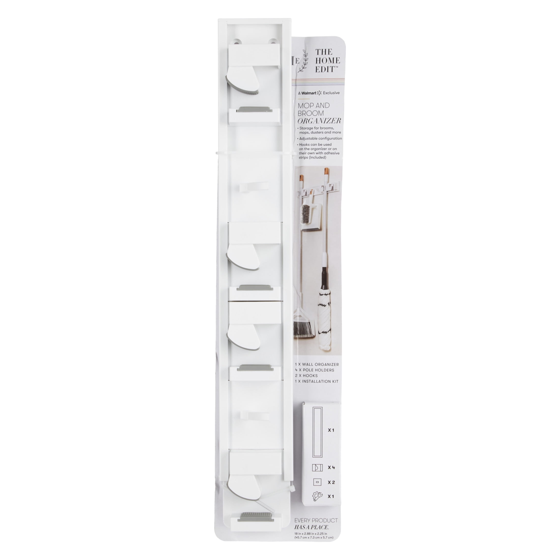 The Home Edit Broom Closet Organization Strip Customizable Walmart