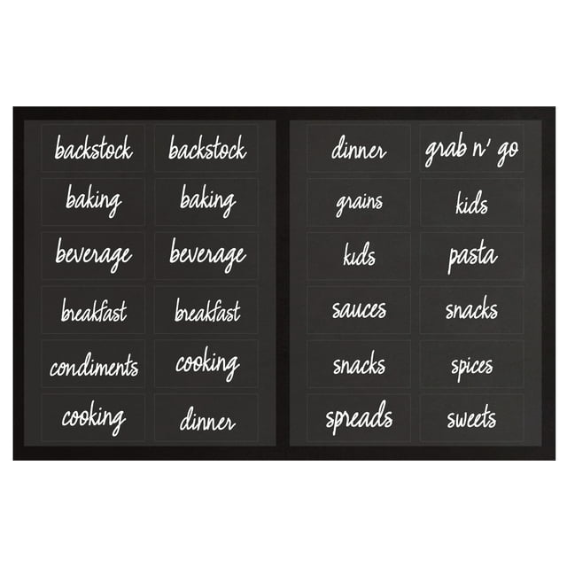 The Home Edit Clear Pantry Labels, Pack of 24