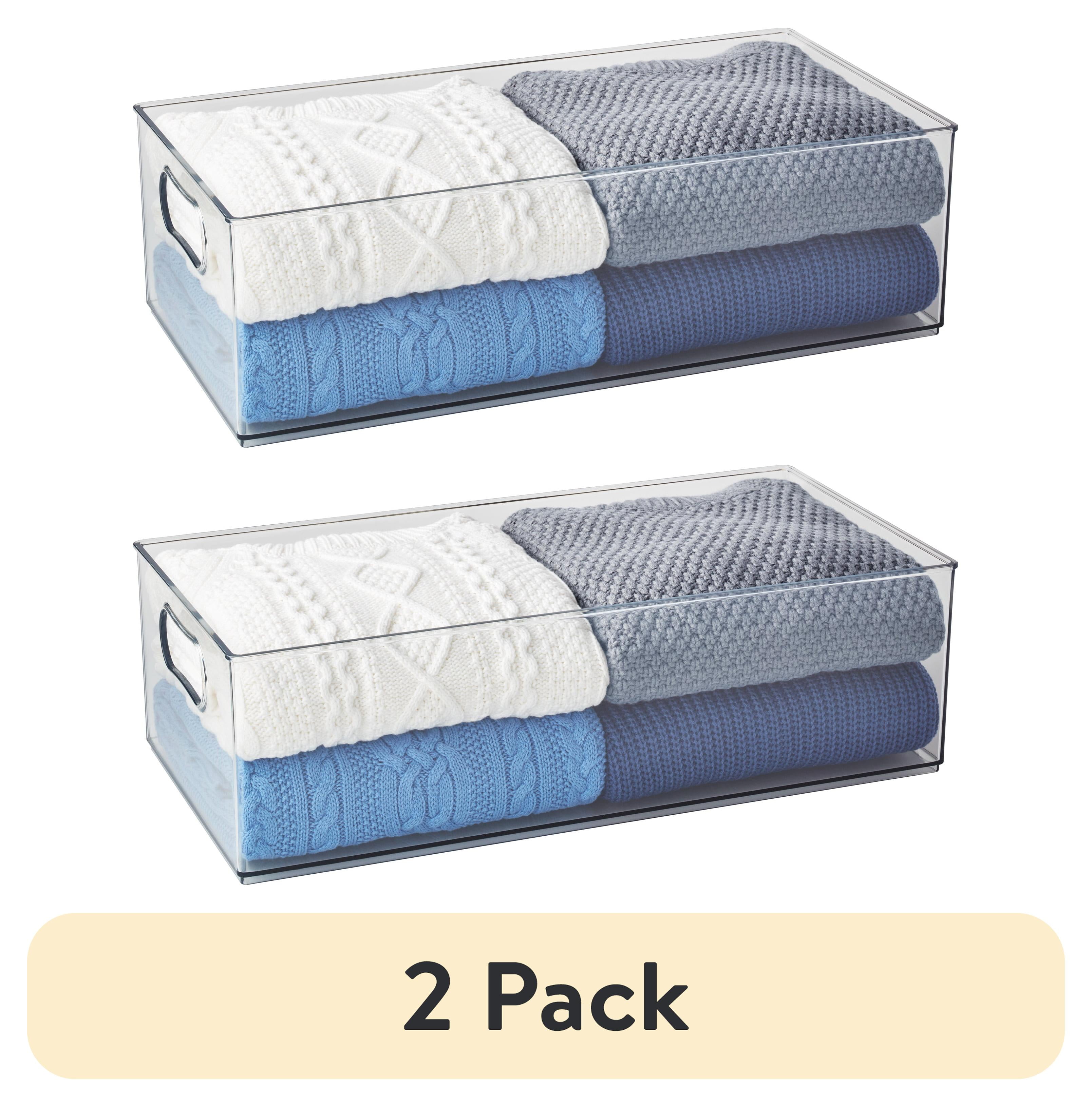 The Home Edit Clear Plastic XL Storage Bins, Set of 2