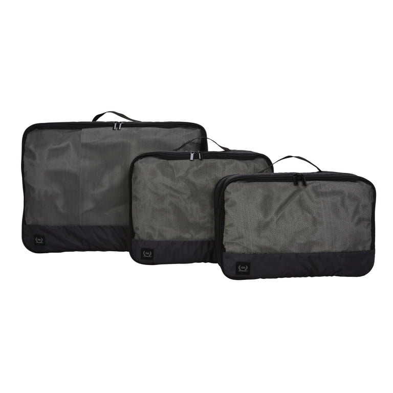 3PCS Compression Packing Cubes Expandable Storage Travel Luggage Bags  Organizer