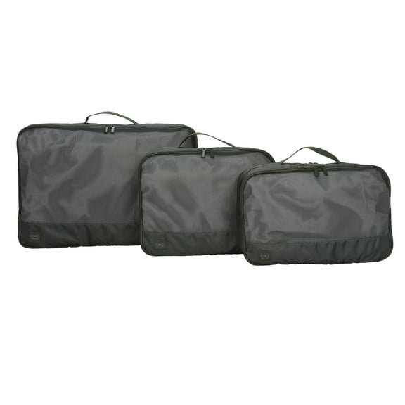 The Home Edit Expandable Zippered Travel 3 Piece Packing Cubes, Green