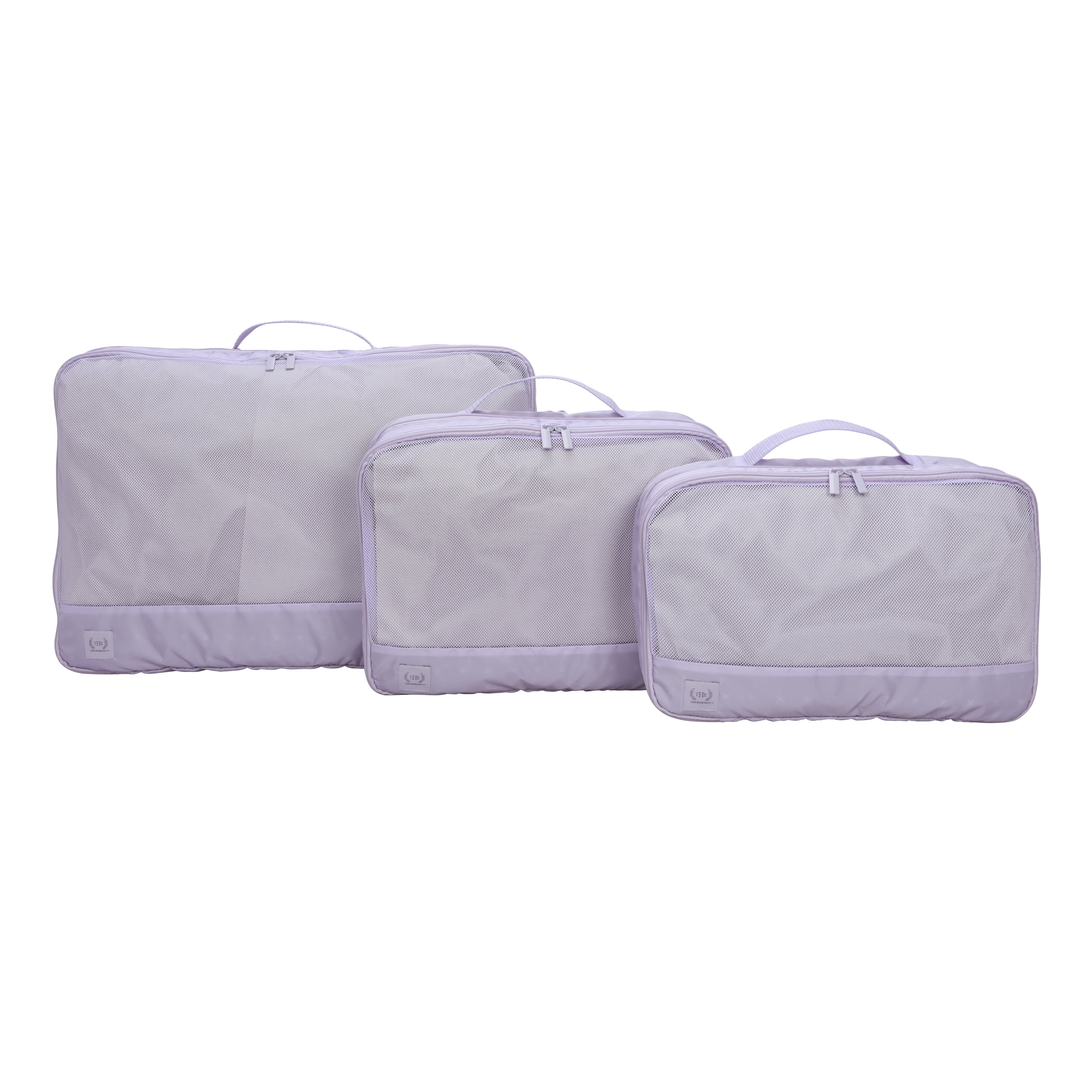 The Home Edit Expandable Travel Polyester Packing Cubes, Lavender