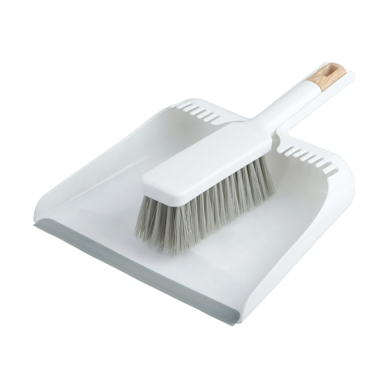 The Home Edit Hand Brush and Dustpan Set with rubber lip and clip