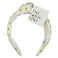 thumbnail image 1 of The Home Edit Knotted Canvas Headband, White Lemon Print, 1 of 9