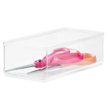 The Home Edit Large Clear Storage Bin Organizer Insert, 1 Piece, 9.37" x 2.95" x 4.38"