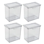 The Home Edit Medium Canisters Food Storage Containers, Clear, Pack of 4