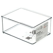 The Home Edit Medium Clear Storage Bin Organizer Insert, 1 Piece, 6.24" x 2.95" x 4.68"