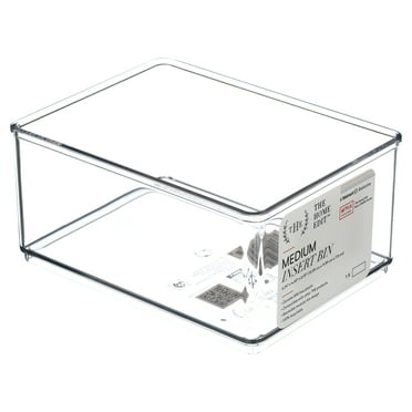 The Home Edit Medium Clear Storage Bin Organizer Insert, 1 Piece, 6.24" x 2.95" x 4.68"