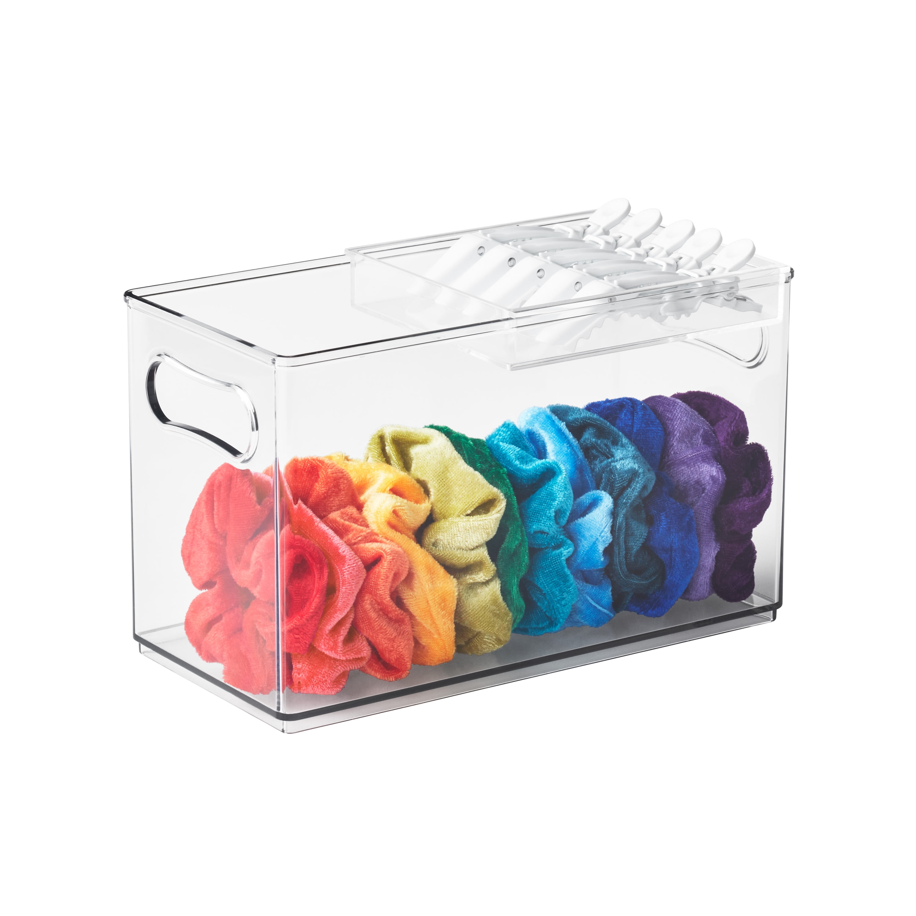 Sterilite 6.25x6.25x15 In Narrow Storage Bin with Carry Handles, Clear (8  Pack), 1 Piece - Kroger