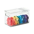 The Home Edit Narrow Bin with Slider Tray, Plastic Storage Bin, Clear