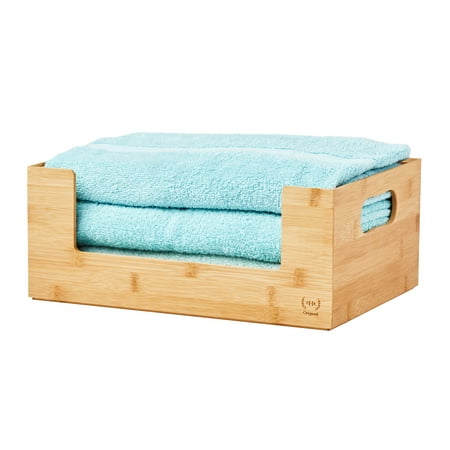 The Home Edit Bamboo Storage Chest – Open Front, 2-Piece Set