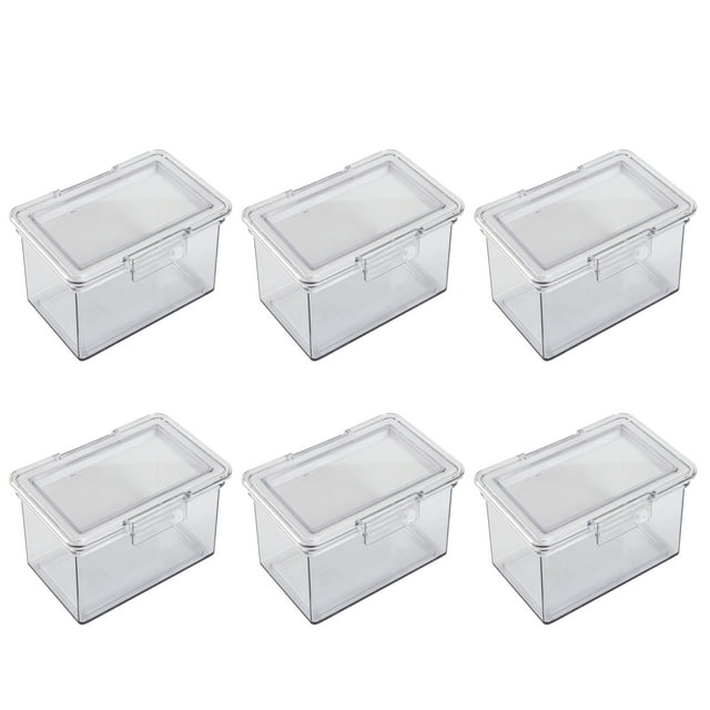 The Home Edit Small Canister Food Storage Containers, Pack of 6, Clear