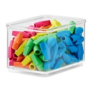 The Home Edit Small Clear Storage Bin Insert, Cabinet Organizer, 4.68" x 3.12" x 2.95", 6 Pack