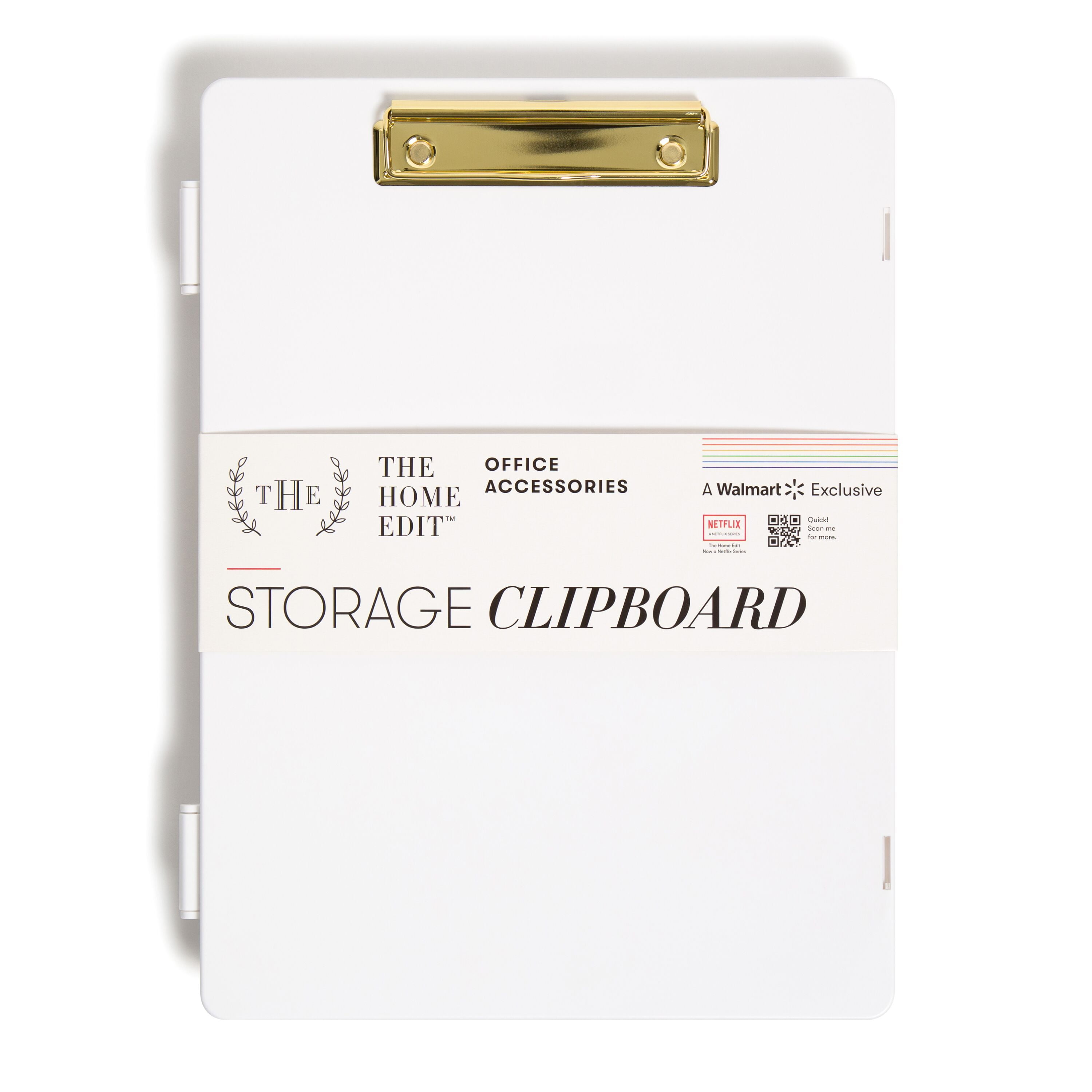 The Home Edit Storage Clipboard, White Plastic Storage System, 8