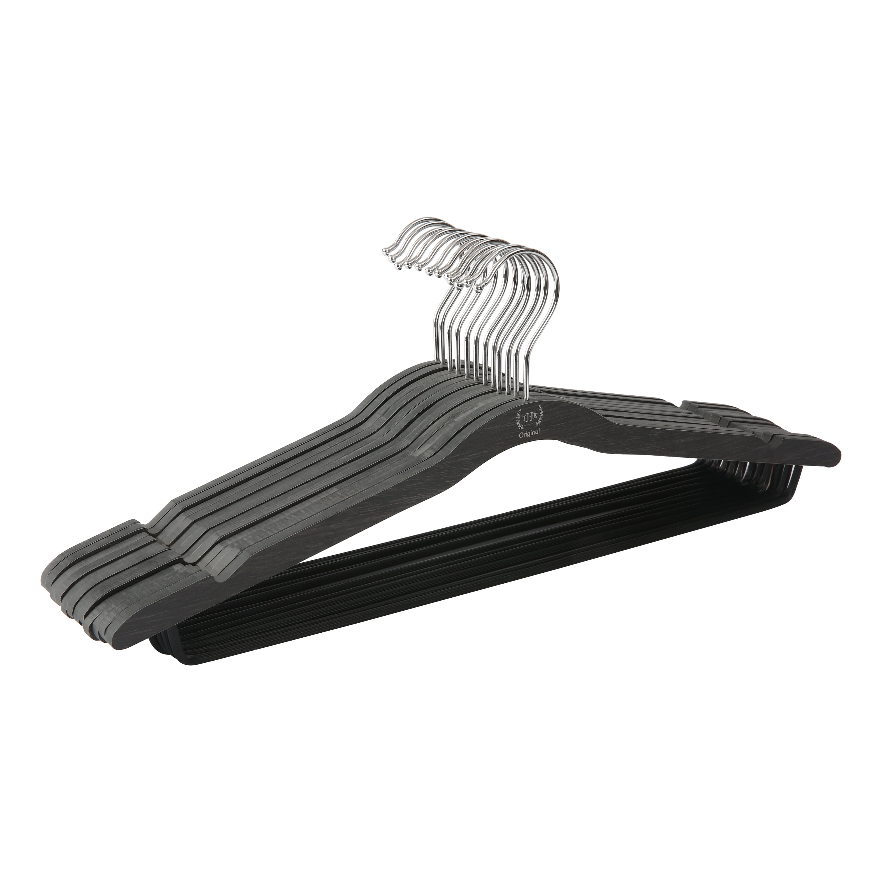 https://i5.walmartimages.com/seo/The-Home-Edit-Thin-Wood-Hanger-with-Non-Slip-Pant-Bar-Black-12-Pack_91ed2eec-1420-43d6-a1a9-e48bef7a24a0.1fc226cd50d33e8f26649852292aca40.jpeg