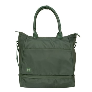The Home Edit Travel Drop Bottom Weekender Duffel, Green