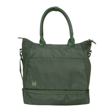 The Home Edit Travel Drop Bottom Weekender Duffel, Green