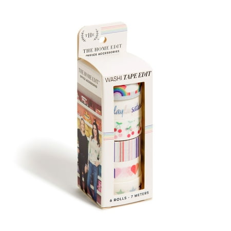 The Home Edit Washi Tape, Multi-Color, 6 Count