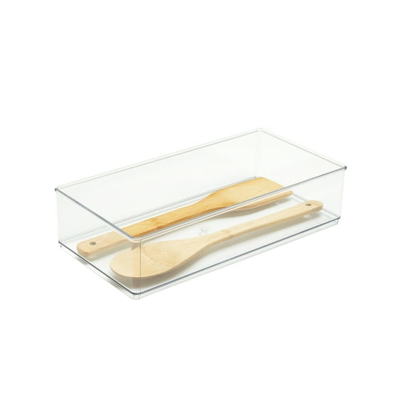 The Home Edit Wide XL Drawer Insert Cabinet Organizer, Clear, 12.5" x 3.12" x 2.95"