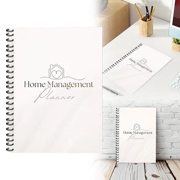 The Home Management Binder, Family Organization Planner for Schedules, Budget Tracker & Meal Planning, Health Record Log, Chore Chart, 1PC