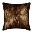 thumbnail image 1 of The HomeCentric Brown Pillow Cover Dotted Sequins Sparkly Glitter Pillow Cover Pack of 2 14x14 inch (35x35 cm) Throw Pillow Cover Square Satin Pillow Cover Polka Dot Eclectic Circles-Circle On Circle, 1 of 5