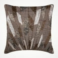 thumbnail image 1 of The HomeCentric Brown Pillow Shams Sequins Beaded Sparkly Glitter Pillow Sham Pack of 2 24x24 inch (60x60 cm) Pillow Sham Square Silk Pillow Sham Art Deco Pillow Shams Abstract - Glamorous Streaks, 1 of 3
