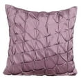 thumbnail image 1 of The HomeCentric Cushion Cover Custom, Lavender European Shams Pack of 2, 26x26 inch (65x65 cm) Taffeta Euro Sham&nbsp;Covers, Solid, Knots, Pintucks, Textured, European Sham&nbsp;- Lavender Texture, 1 of 3