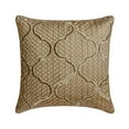 thumbnail image 1 of The HomeCentric Cushion Cover For Chair Decorative Beige Pack of 2 26x26 inch (65x65 cm) Throw Pillows Silk Lattice Trellis Embroidery & Beaded Throw Pillows For Sofa Geometric Art Deco - Coronal, 1 of 3