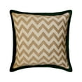 thumbnail image 1 of The HomeCentric Cushion Cover For Couch, Decorative Beige Pack of 2, 24x24 inch (60x60 cm) Cushion Covers, Jute Chevron Throw Pillows For Couch, Geometric Pattern Contemporary Style Easter - Molokhia, 1 of 3