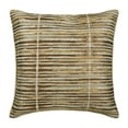 thumbnail image 1 of The HomeCentric Cushion Cover For Couch Decorative Gold Toss Pillow Covers Pack of 2 16x16 inch (40x40 cm) Jacquard Pillow Covers Striped Modern Cushion Cover&nbsp;With Zipper Easter - Spacing Out, 1 of 3