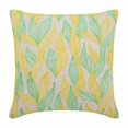 thumbnail image 1 of The HomeCentric Cushion Cover Green Pillow CoverMulti Color Jute Leaves Pillow Cover Pack of 2 18x18 inch (45x45 cm) Pillow CoverSquare Cotton Linen Pillow CoverFloral - Leaves Change, 1 of 3