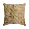 thumbnail image 1 of The HomeCentric Cushion Covers, Copper Pack of 2, 22x22 inch (55x55 cm) Throw Pillows, Linen Patchwork, Foil & Quilted Throw Pillows For Couch, Striped Pattern Modern Style Easter - Copper Lane, 1 of 3