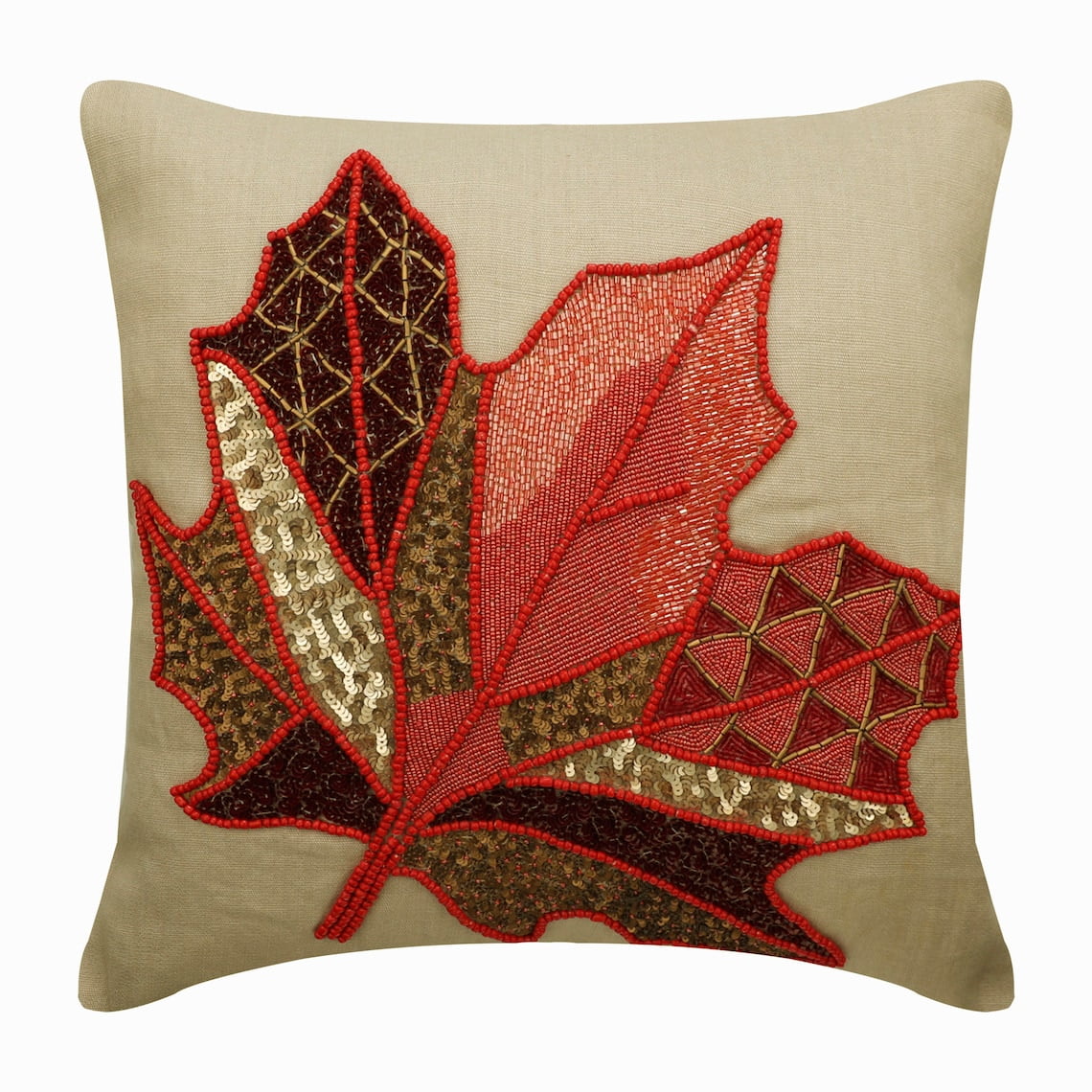 Red and online gold throw pillows
