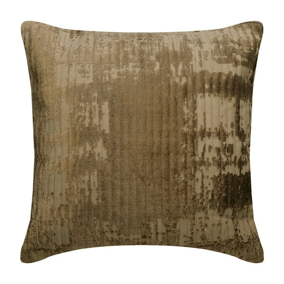 The HomeCentric Cushion Covers For Couch Copper Pack of 2, 16"x16" Pillowcase With Zipper Velvet Grudge & Quilted Cushion Cover Couch Abstract Pattern Modern Easter - Grudged Copper