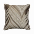 thumbnail image 1 of The HomeCentric Cushion Covers For Couch, Decorative Beige Pack of 2, 16"x16" (40x40 cm) Pillow Covers, Jacquard Silk Throw Pillow Covers, Chevron Pattern Modern Style Easter - Chevron Folds, 1 of 3