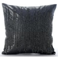 thumbnail image 1 of The HomeCentric Cushion Covers For Couch, Grey Decorative Accent Throw&nbsp;Pillows Pack of 2, 16x16 inch (40x40 cm), Faux Leather Pillow Covers, Abstract, Modern Cushion Cover Easter - Leather Spill, 1 of 3