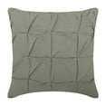 thumbnail image 1 of The HomeCentric Cushion Covers Grey Accent Pillow Textured Knotted Pintucks Solid Pillow Cover Pack of 2 18x18 inch (45x45 cm) Pillow Cover Square Cotton Linen Pillow Cover Solid - Grey Linen Texture, 1 of 3